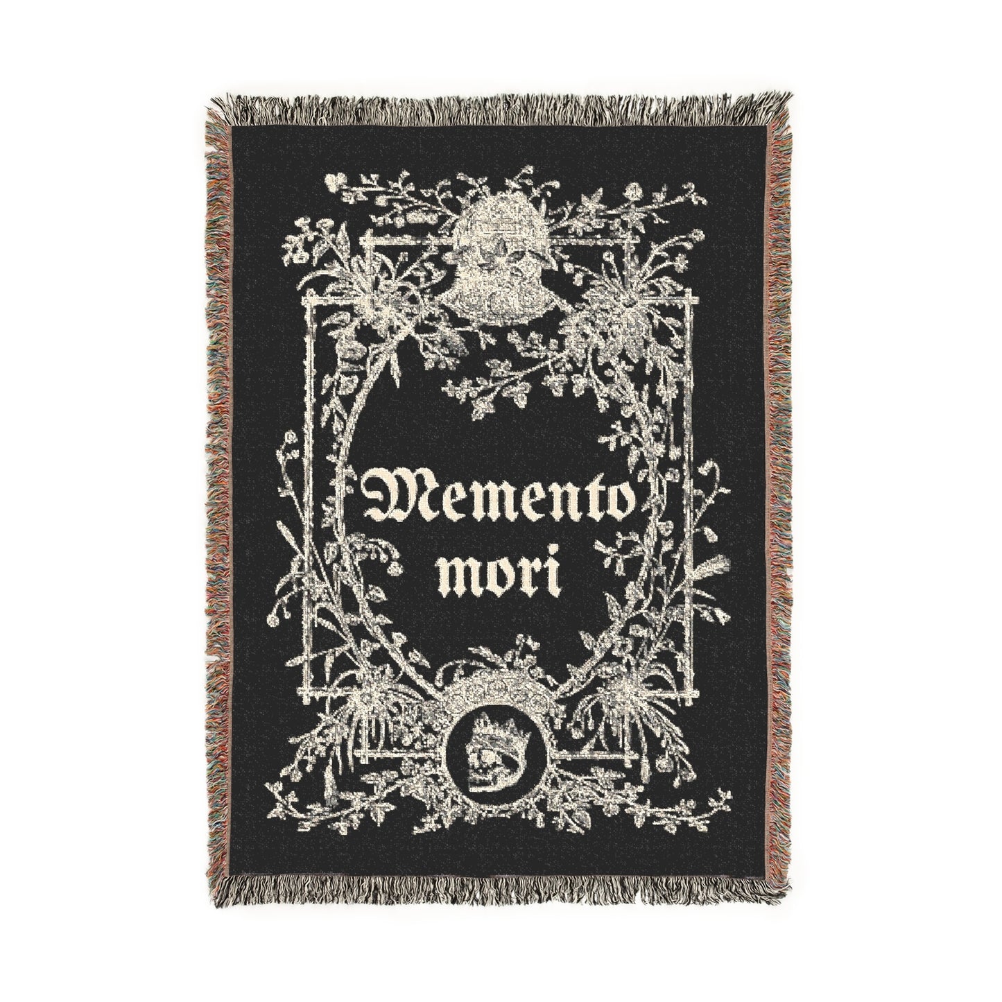 Memento Mori Woven Blanket