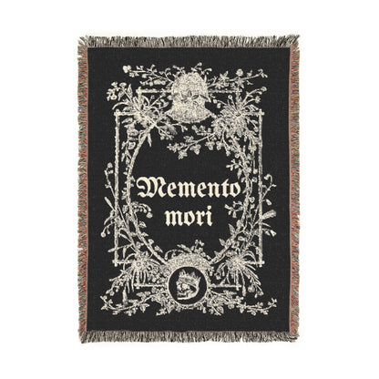 Memento Mori Woven Blanket