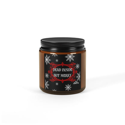 Scented Soy Candle (Multi-Size, Amber Jar)